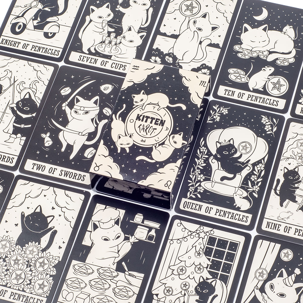 Kitten Tarot Deck 78Pcs Cute B - огляд і ціна Tarot Deck With Guidebook