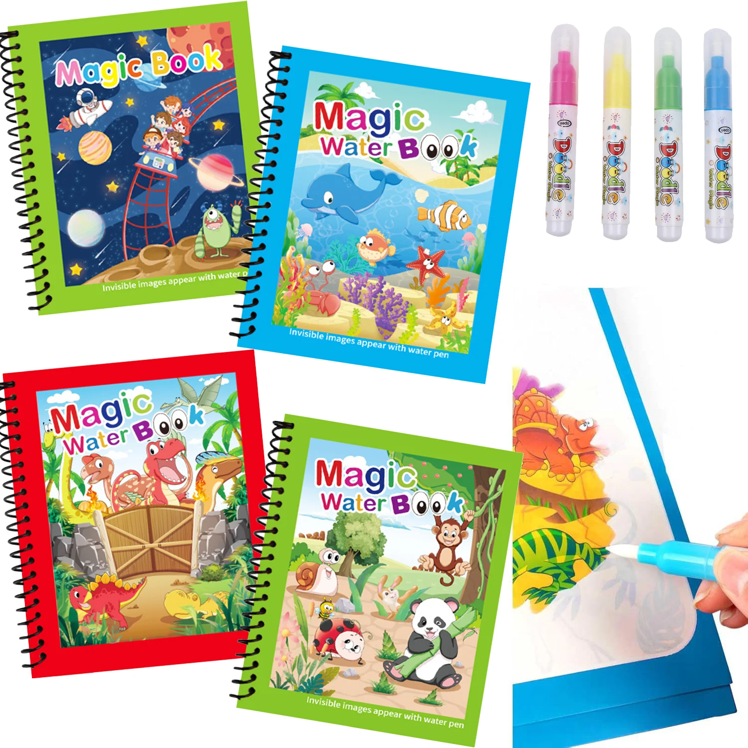 Magic Water Painting Book Reus - огляд і ціна Reusable Water Magic Coloring Book