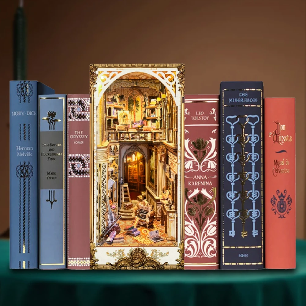 Diy Wooden Book Nook Shelf Ins - огляд і ціна Diy Wooden Book Nook Kit Shelf Insert