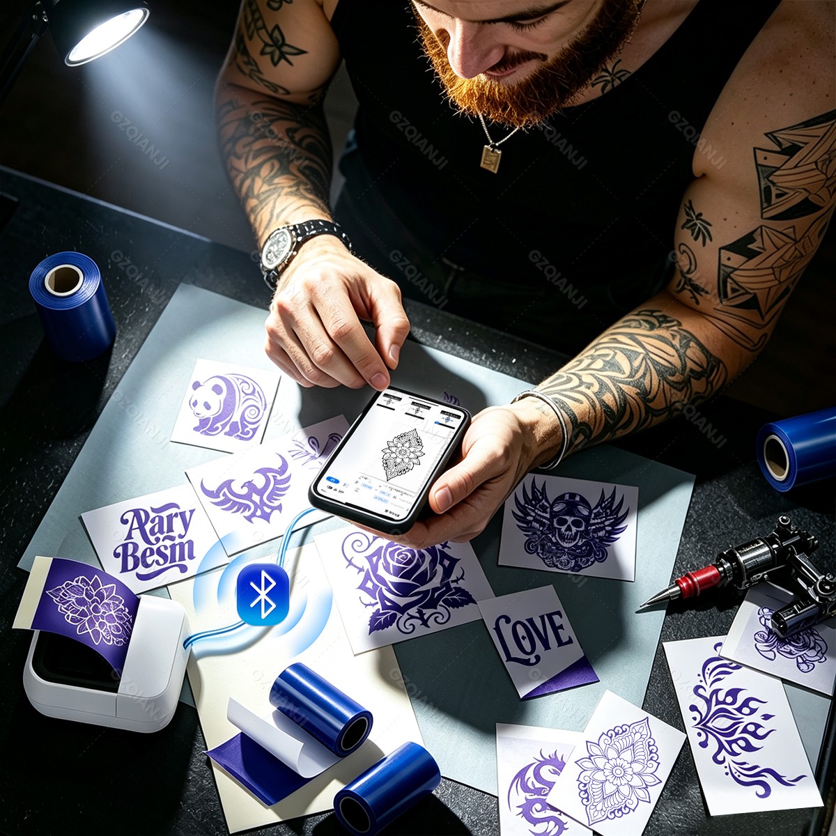 2Inch Portable Mini Tattoo Pri - огляд і ціна Mini Pocket Thermal Printer Paper Roll