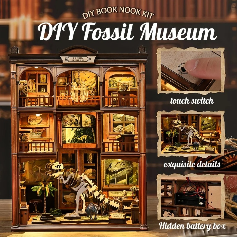 DIY Book Nook Shelf Insert Kit - огляд і ціна Diy Wooden Book Nook Kit Shelf Insert