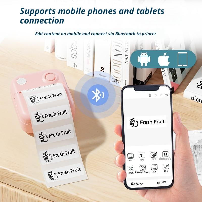 Mini Pocket Bluetooth Thermal  - огляд і ціна Mini Pocket Thermal Printer Paper Roll