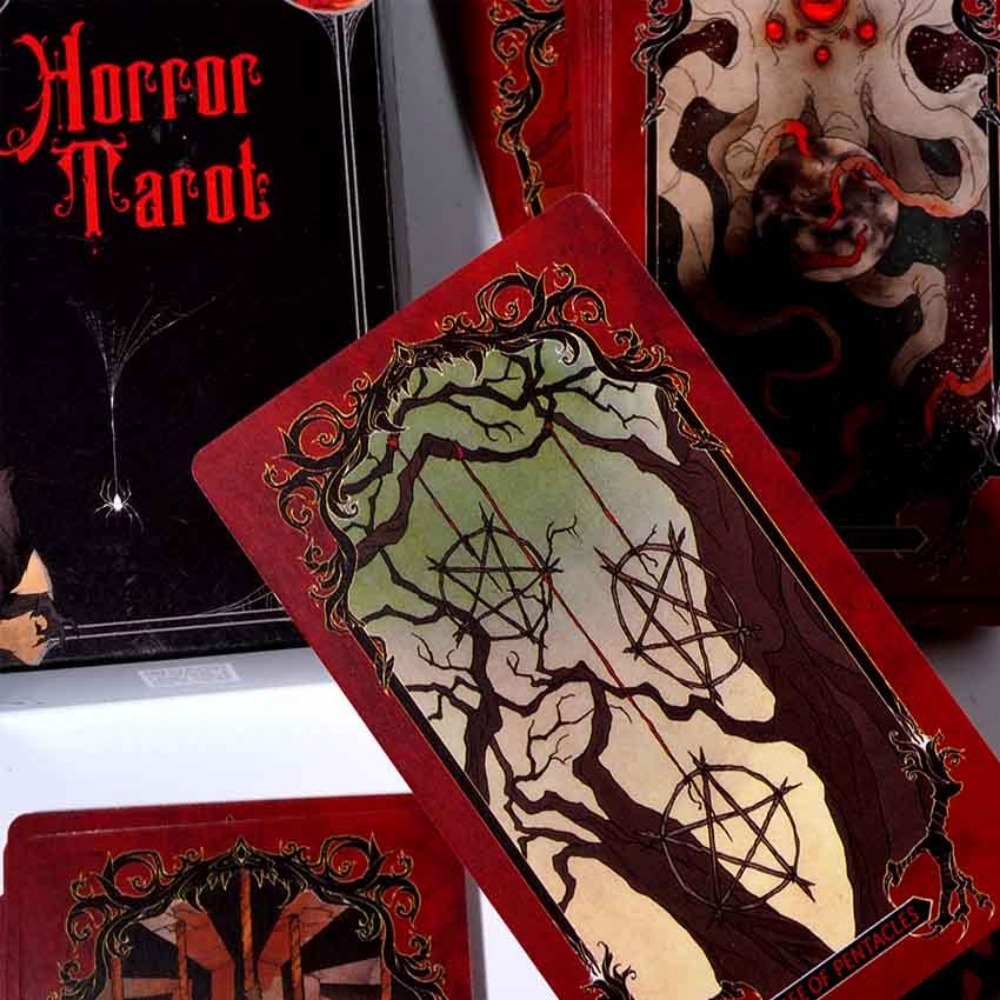 10.3*6cm Horror Tarot Deck Car - огляд і ціна Tarot Deck With Guidebook