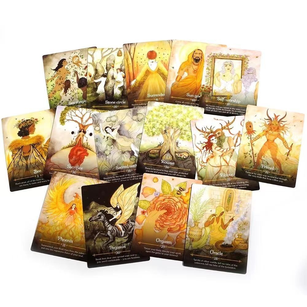 11*6.5cm Season of Witch Oracl - огляд і ціна Tarot Deck With Guidebook