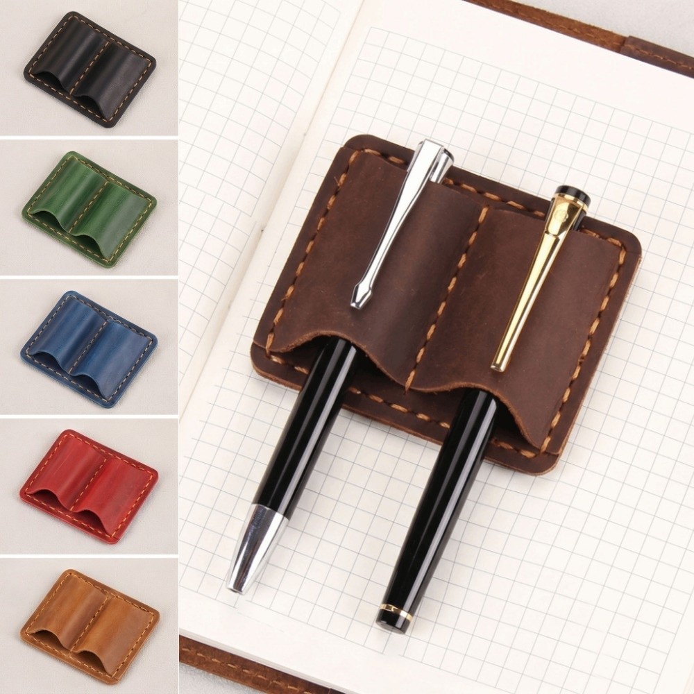 Double Vintage Leather Pen Loo - огляд і ціна Vintage Leather Journal Notebook