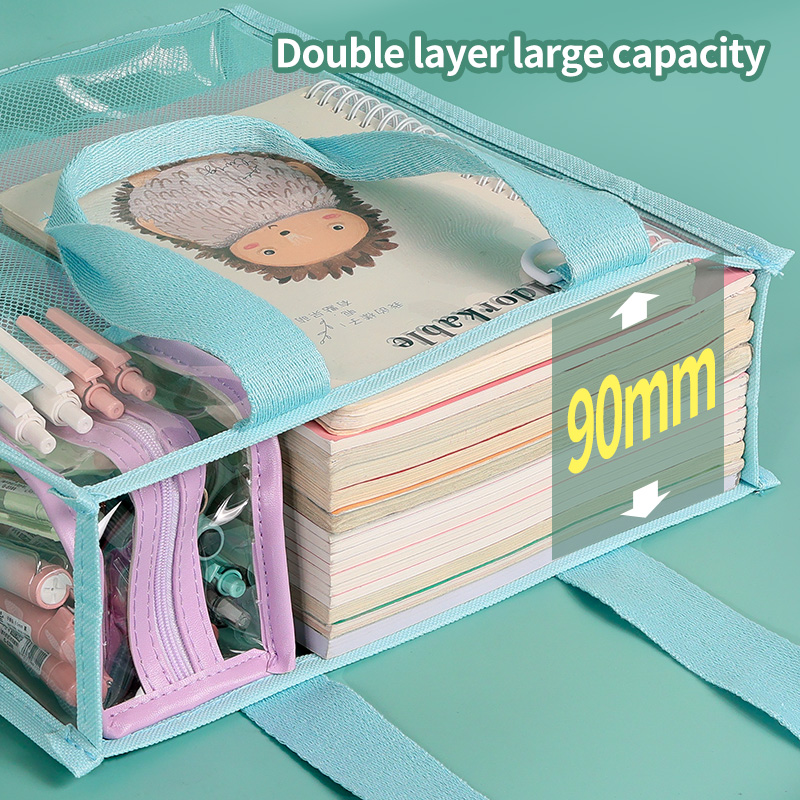 HUAJIE Transparent File Bag, L - огляд і ціна Stationery Books