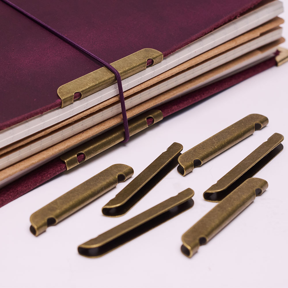 Leather Notebook Metal-Edge Pr - огляд і ціна Vintage Leather Journal Notebook