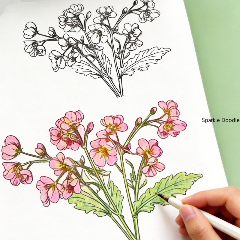 An Adult Decompression Flower  - огляд і ціна Chinese Calligraphy Practice Book